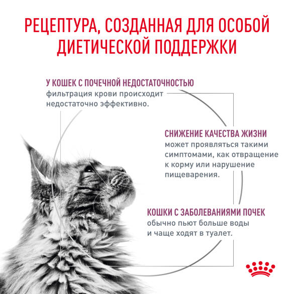 0,35кг Корм ROYAL CANIN Renal Feline диета для взрослых кошек при почечной недостаточности