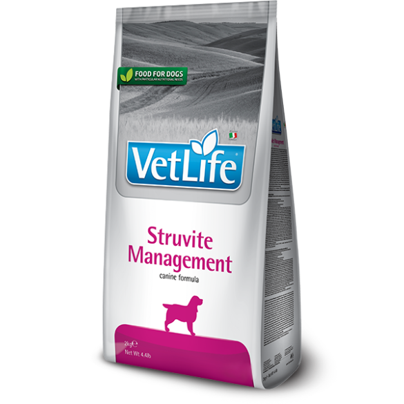 2кг Корм Farmina Vet Life Dog Struvite Management диета для взрослых собак для лечения и профилактики струвитного уролитиаза и идиопатического цистита