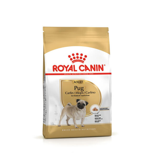 1,5кг Корм ROYAL CANIN Pug Adult для взрослых собак породы Мопс от 10 месяцев
