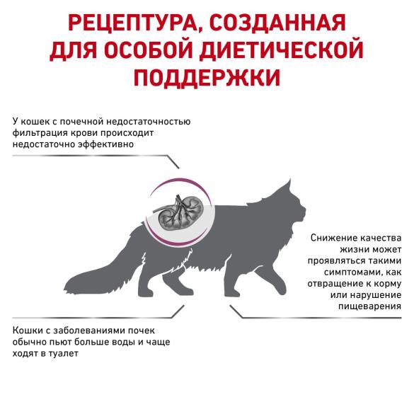 0,4кг Корм ROYAL CANIN Renal Special диета для взрослых кошек при хронической или острой почечной недостаточности