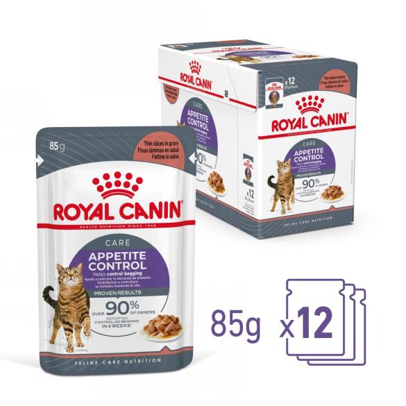 85г Влажный корм ROYAL CANIN Sterilised Appetite Control для взрослых стерилизованных кошек, склонных к выпрашиванию еды, в соусе (пауч)