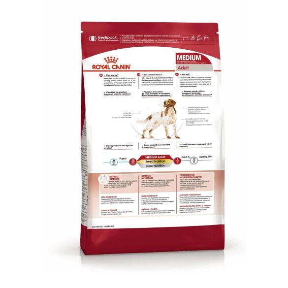 3кг Корм ROYAL CANIN Medium Adult для взрослых собак средних пород от 12 месяцев