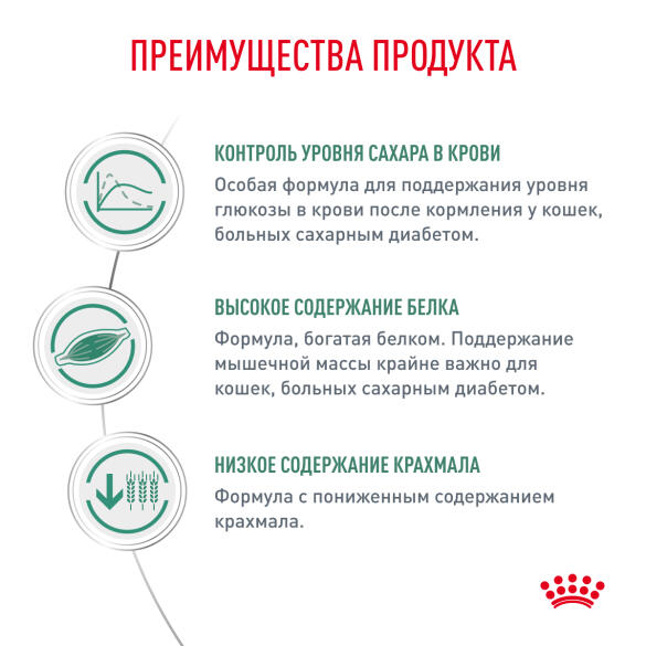 0,35кг Корм ROYAL CANIN Diabetic Feline диета для взрослых кошек при сахарном диабете