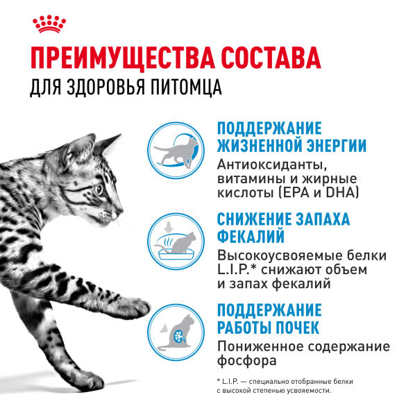 0,4кг Корм ROYAL CANIN Indoor+7 для стареющих кошек, живущих в помещении старше 7 лет