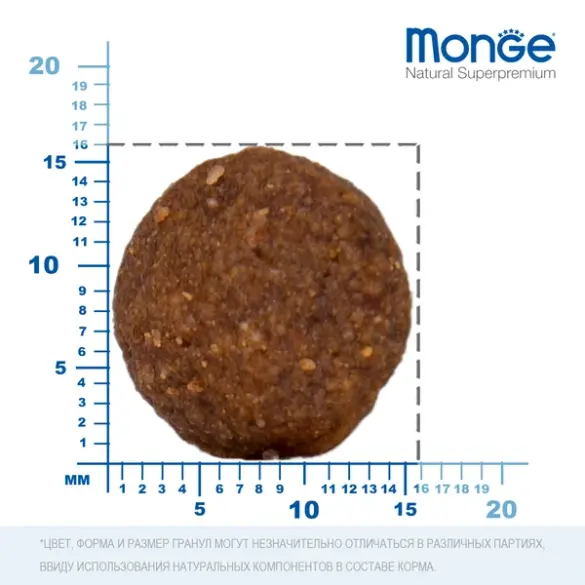 2,5кг Корм Monge Dog SP Monoprotein Puppy&Junior Beef/Rice для щенков всех пород с Говядиной и рисом