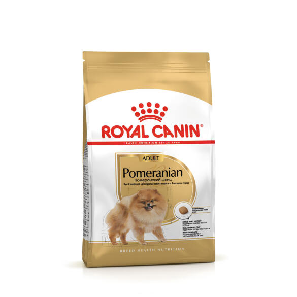 1,5кг Корм ROYAL CANIN Pomeranian Adult для взрослых собак породы Померанский Шпиц от 8 месяцев
