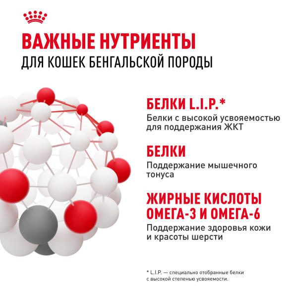 0,4кг Корм ROYAL CANIN Bengal для взрослых Бенгальских кошек от 12 месяцев