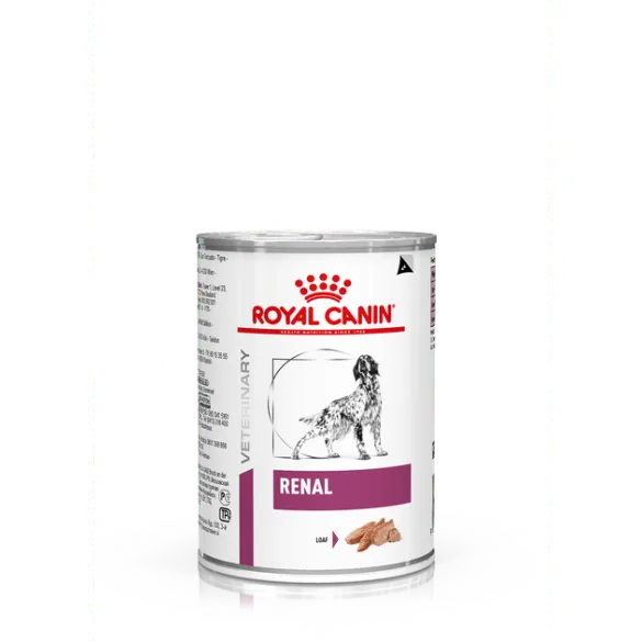 410гр Консервы ROYAL CANIN Renal диета для взрослых собак при острой или хронической почечной недостаточности, паштет