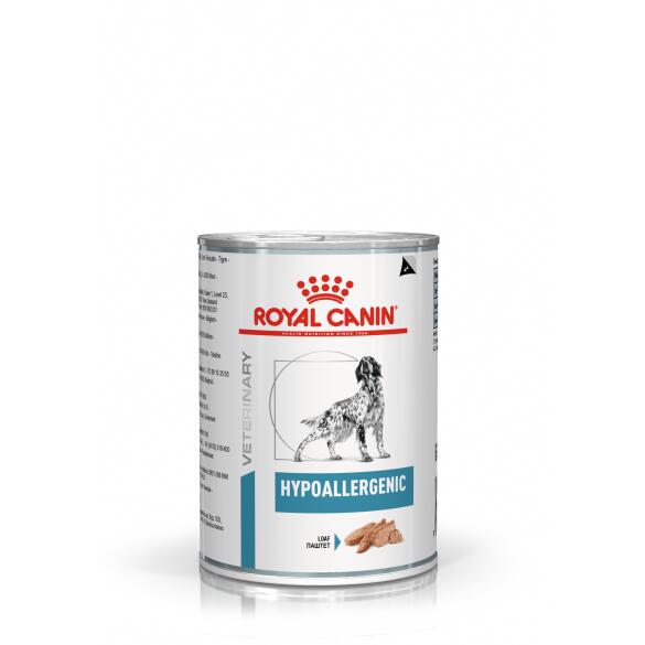 200гр Консервы ROYAL CANIN Hypoallergenic диета для взрослых собак при пищевой аллергии или непереносимости, паштет