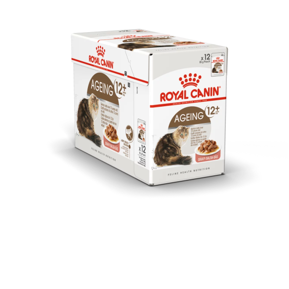 85г Влажный корм ROYAL CANIN Ageing +12 для взрослых кошек старше 12 лет, в соусе (пауч)