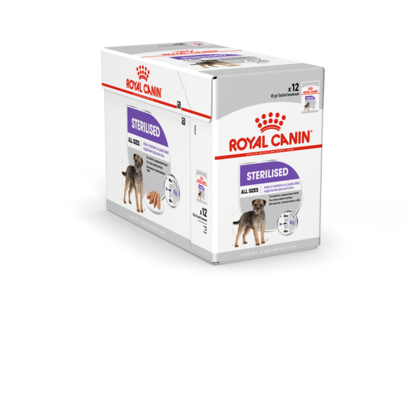 85гр Влажный корм ROYAL CANIN Sterilised Loaf для взрослых стерилизованных собак, склонных к набору веса, паштет (пауч)