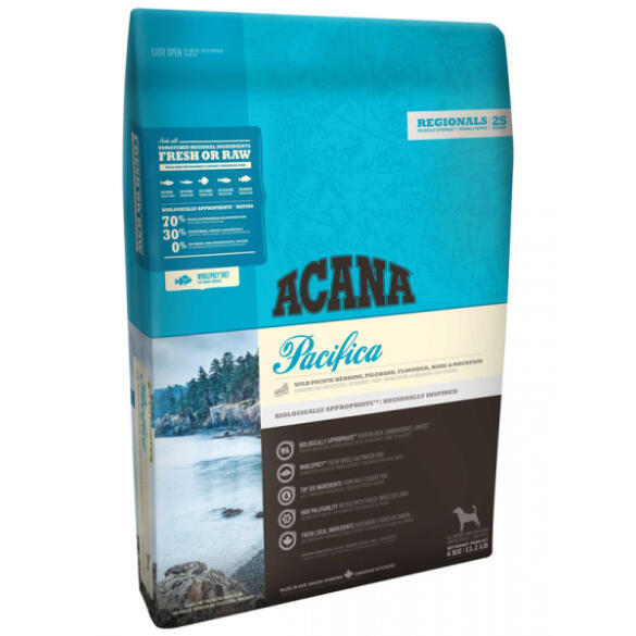 2кг Корм ACANA PACIFICA DOG беззерновой для собак всех пород и возрастов с Рыбой