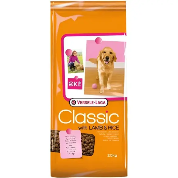20кг Полнорационный сухой корм OKE CLASSIC для взрослых собак всех пород,ягненок и рис