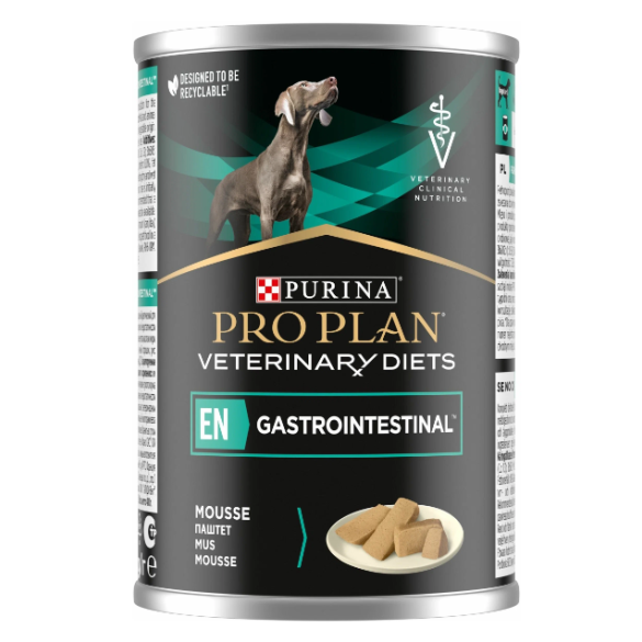 400гр Консервы PRO PLAN VD EN Gastrointestinal диета для собак при расстройствах пищеварения и экзокринной недостаточности поджелудочной железы, паштет