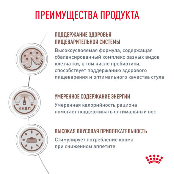 0,4кг Корм ROYAL CANIN Gastrointestinal Moderate Calorie диета для взрослых кошек при расстройствах пищеварения с умеренным содержанием калорий