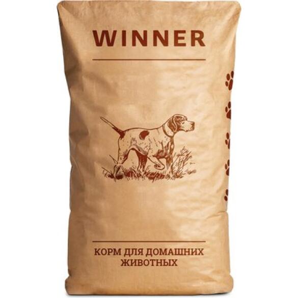 8кг Корм Мираторг Winner для взрослых собак средних и крупных пород с Курицей