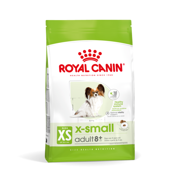 0,5кг Корм ROYAL CANIN X-Small Adult 8+ для собак миниатюрных пород старше 8 лет
