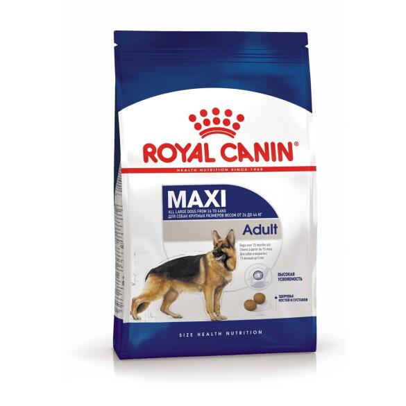 15кг Корм ROYAL CANIN Maxi Adult для взрослых собак крупных пород от 15 месяцев