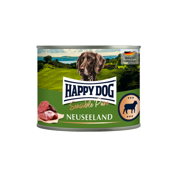800гр Консервы Happy Dog Sensible Pure Neuseeland полнорационные для взрослых собак всех пород с чувствительным пищеварением с Ягнёнком