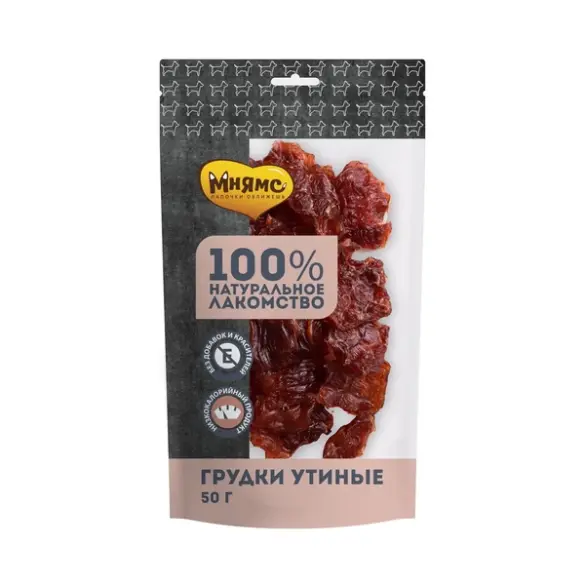 50гр Лакомство Мнямс для собак Грудки утиные