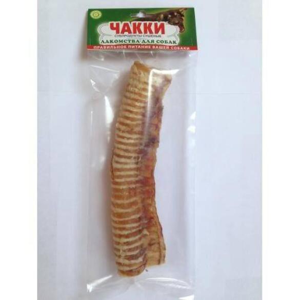 Лакомство Чакки Трахея говяжья 1/2 для собак, 100г