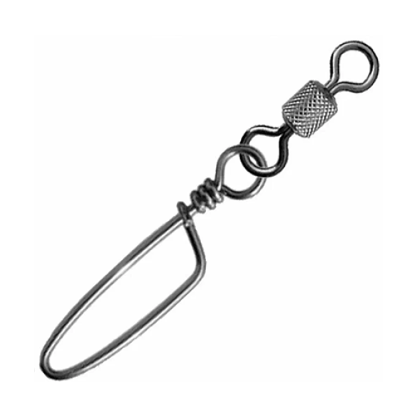 Вертлюг с застежкой Kaida Impressed Rolling Swivel with Coastlock Snap №14