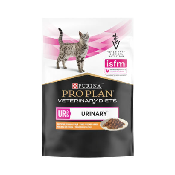 85гр Корм PRO PLAN Veterinary Diets UR Urinary для кошек для растворения струвитных камней, с Курицей