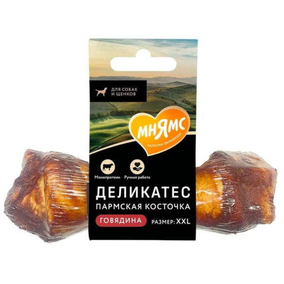 120гр Лакомство Мнямс для собак "Пармская косточка" Размер XXL