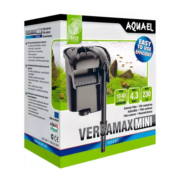 Навесной фильтр AQUAEL Versamax FZN-mini внешний для аквариума 10-40л