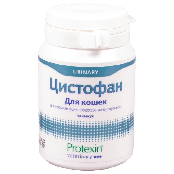 Цистофан Protexin пищевая добавка для поддержания здоровья мочевыводящих путей у кошек, 30 капсул