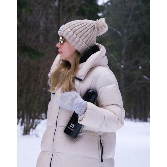 Термос Арктика 102, 750мл для напитков чёрный оникс, глянцевый