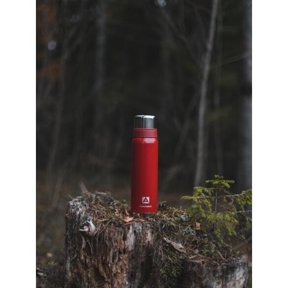 Термос Арктика 106, 900мл красный, 2 чашки, ударопрочное покрытие