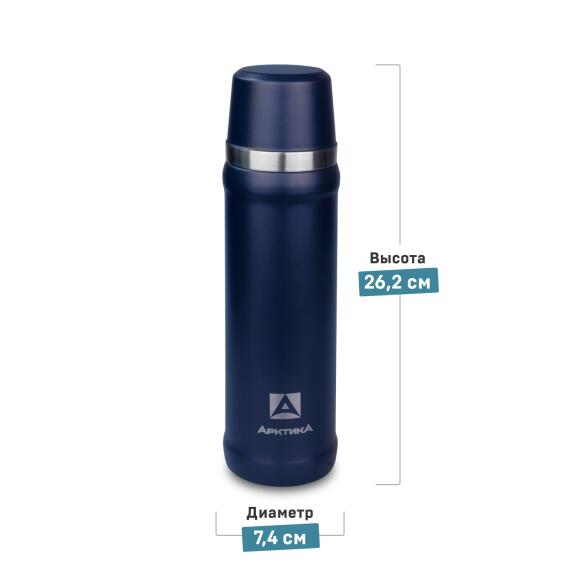 Термос Арктика 111-600, 600мл, синий