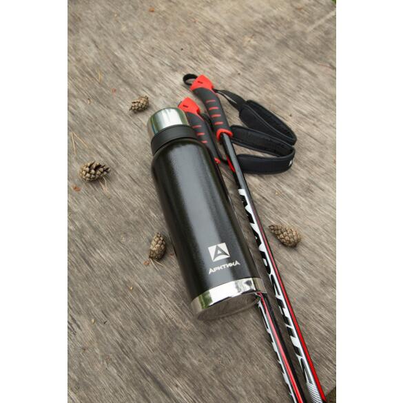 Термос Арктика, 1200мл с ситечком (чёрный)