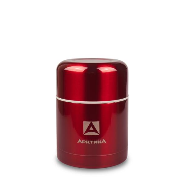 Термос Арктика 302, 500мл с широким горлом для еды, красный