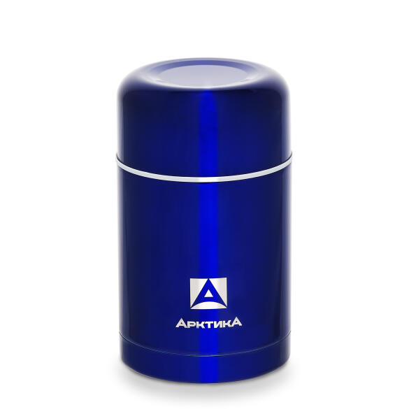 Термос Арктика 302, 750мл с широким горлом для еды, синий