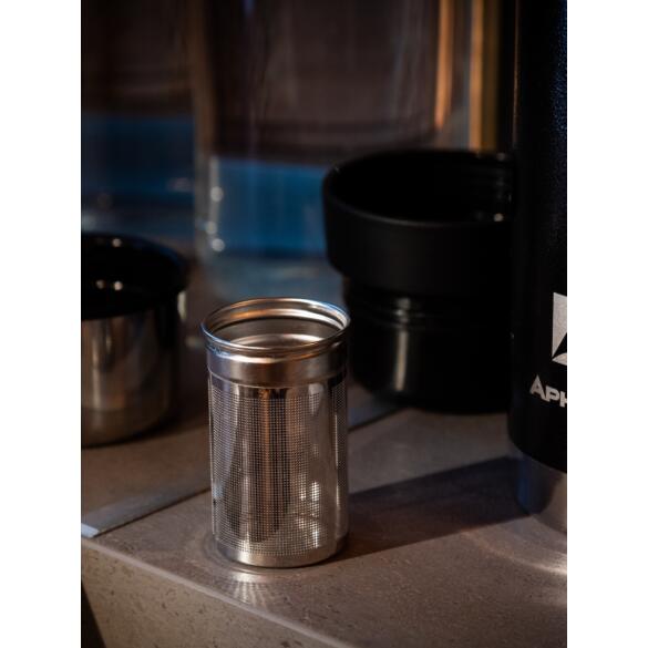 Термос Арктика 106 для напитков с ситечком, 900мл Чёрный