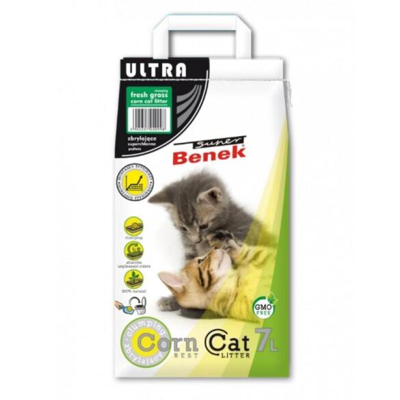 Наполнитель S Benek Ультра Свежая трава, 7л