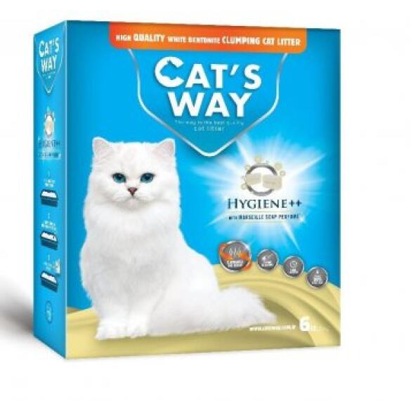 Наполнитель комкующийся Cats Way Box, Марсельский бриз, 6л