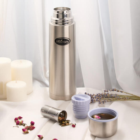 Термос вакуумный БИОСТАЛЬ NB-Z с ситечком 1000мл