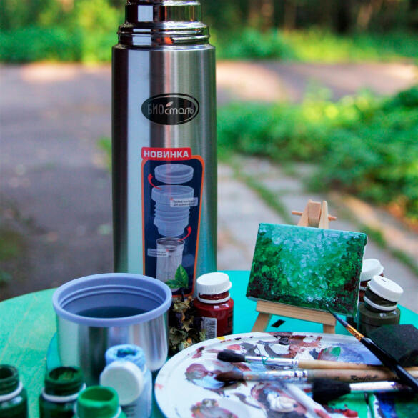 Термос вакуумный БИОСТАЛЬ NB-Z с ситечком 750мл