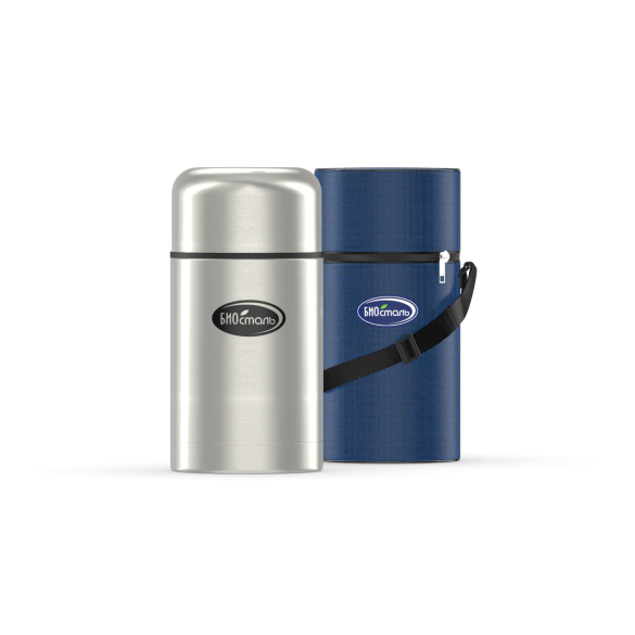 Термос вакуумный суповой БИОСТАЛЬ NТ +чехол 750мл