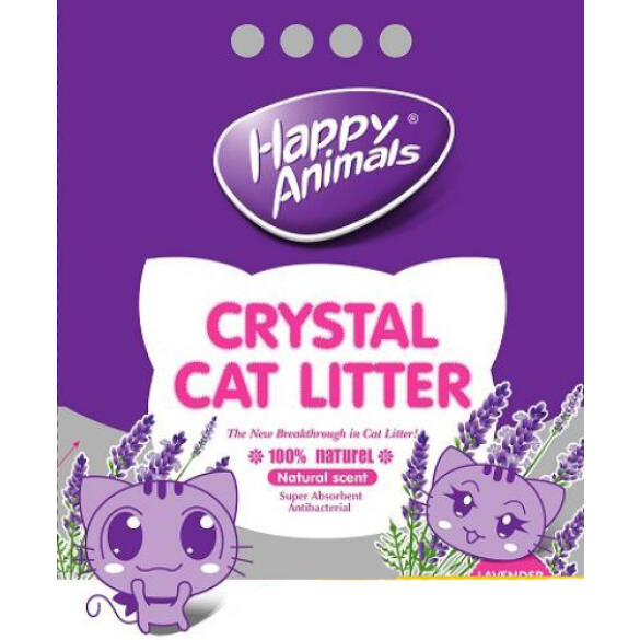 Наполнитель силикагелевый Happy Animals Лаванда, 5л