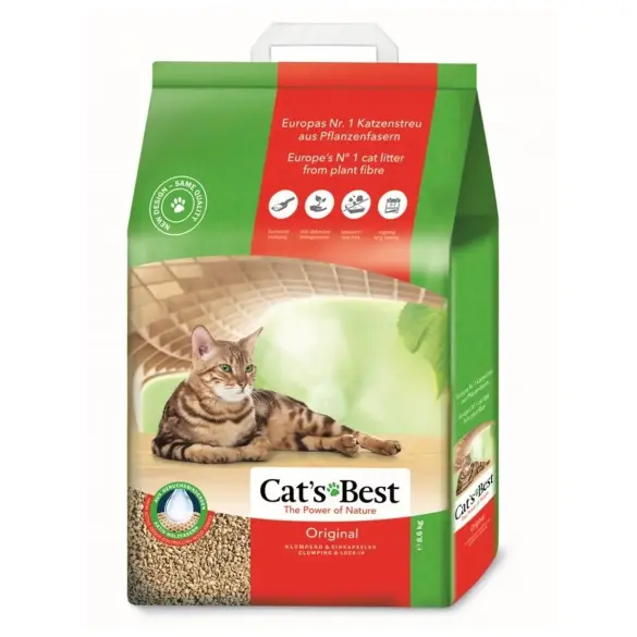 Наполнитель древесный Cat's Best Original 20л (8,6кг)