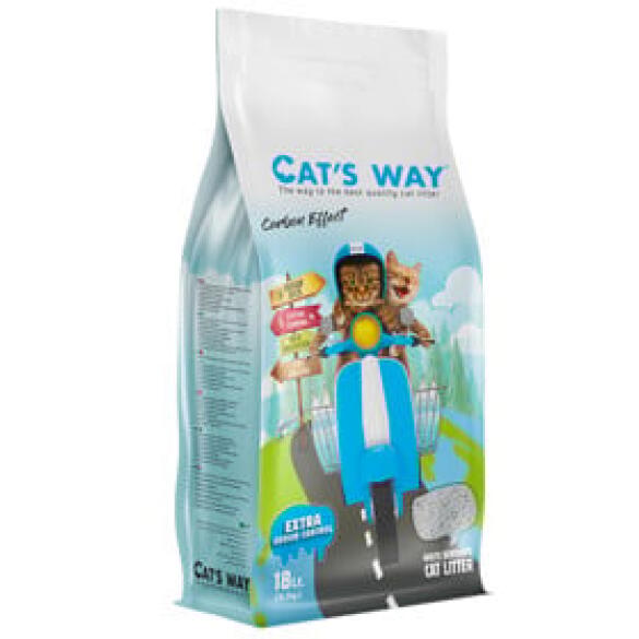 Наполнитель комкующийся Cats Way Активированный угль, 5л