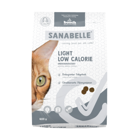 0,4кг Корм Bosch Sanabelle Light with poultry для взрослых кошек из мяса Птицы