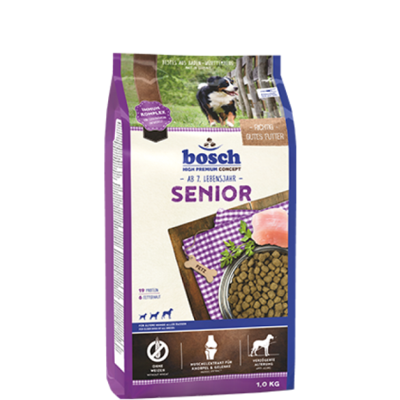 1кг Корм Bosch Senior для пожилых собак всех пород с Птицей