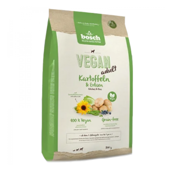 2,5кг Корм Bosch Vegan Adult беззерновой, полнорационный для взрослых собак всех пород с Картофелем и горохом