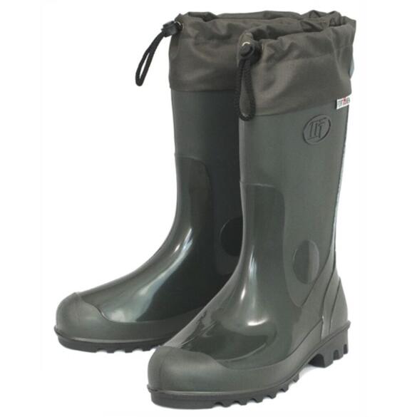 Сапоги резиновые ПВХ с манжетой 45р, высота 43см