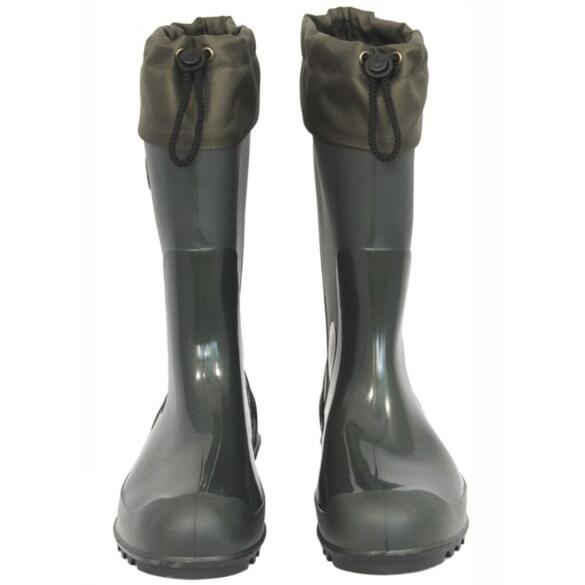Сапоги резиновые ПВХ с манжетой 45р, высота 43см